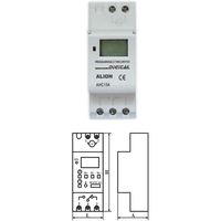 Ceas programator analogic, saptamanal, SINA DIN DIGITAL ALION, Comtec
