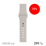Curea Sport Gri Stone Pin Otel Inoxidabil Apple Watch 42MM