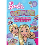 Carte de colorat cu activitati si stickere Barbie Ultimate Colour, Alligator