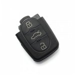 Audi - carcasa cheie cu 3 butoane, baterie 1616 - CARGUARD, Carguard