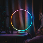 Lampa LED rotunda cu efect RGB