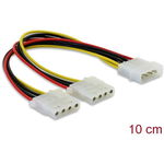 Cablu alimentare Molex la 2 x Molex 4 pini T-M, Delock 82100, Delock