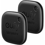 Set de 2 eufy Security SmartTrack Link, compatibil cu iOS, Rezistent la apa, Negru, eufy