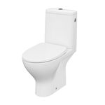 Vas wc cu rezervor + mecanism + capac, set Cersanit Moduo K116-036, alb, evacuare orizontala, montaj pe pardoseala