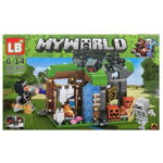 Set de constructie LB Plus - My World of Minecraft 4 in 1 - 210 piese