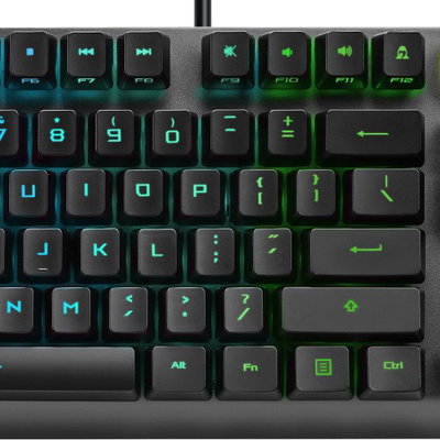 Tastatura mecanica gaming modulara cu sau fara fir ASUS ROG Claymore II PBT switch-uri RX Optical rosii neagra