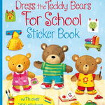 Dress the teddy bears for school sticker book