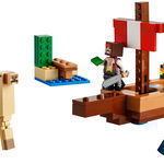 LEGO Minecraft Calatorie pe corabia de pirati 21259