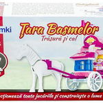 Set de constructie Momki Trasura si cal MKDR24201, 57 piese (Multicolor)