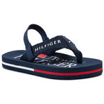 Tommy Hilfiger Sandale Logo Print Flip Flop T1B2-30980-0058 Bleumarin