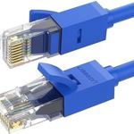 Cablu retea UGREEN NW102 Ethernet Cat. 6, mufat 2xRJ45, UTP, Rounded, lungime 1m, Albastru