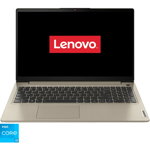Laptop Lenovo IdeaPad 3 15ITL6 cu procesor Intel Core i3-1115G4, 15.6, Full HD, 4GB, 256GB SSD, Intel UHD Graphics, No OS, Sand