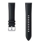Curea Smartwatch Stitch Leather Band ET-SLR85SBEGEU pentru Samsung Galaxy Watch3 R850, 20 mm, S/M (Negru)