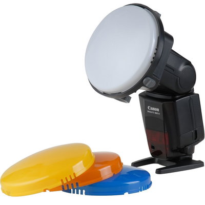 Filtre colorate pentru blitz pe patina cu adaptor universal, FalconEyes, Falcon Eyes