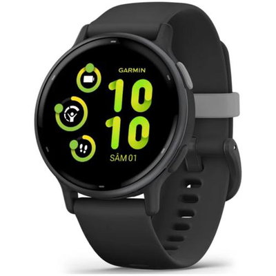 Smartwatch Garmin vivoactive 5, 42mm, GPS, Wi-Fi, Android/iOS, curea silicon, Slate/Black