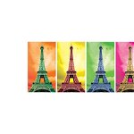 Puzzle panoramic KS Games - Pop Art: Eiffel Tower, 1.000 piese (KS-Games-11223), KS Games