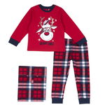 Set pijama baieti Chicco pentru Craciun, Rosu, 31455-65MC, chicco.ro