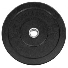 Disc Bumper de cauciuc Gorilla Sports, Negru, 10kg