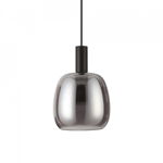 Pendul LED COCO-1 SP, sticla, negru, 7W, 660 lm, lumina calda (3000K), 275581, Ideal Lux, Ideal Lux