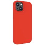 Husa de protectie Lemontti, Liquid Silicon pentru iPhone 13, Red