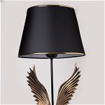 Veioză Aigle Table Lamp, Negru, 15x65x15 cm, FullHouse