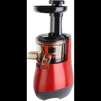 Storcator de fructe si legume cu melc , 150 W, 55 RPM, Recipient suc 1.0 l, Recipient pulpa 0.8 l, Functie Reverse, Rosu