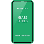 Folie Sticla Securizata Borofone Elephant Compatibila Cu iPhone 12 Pro Max, Transparenta Cu Rama Neagra, Borofone