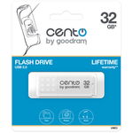 Stick Memorie USB CENTO 32GB, Compatibil cu porturile USB 2.0, Premium, Alb