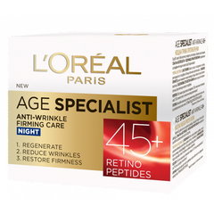Crema Antirid de Noapte L'Oreal Paris Age Specialist 45+, 50 ml