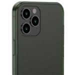 Husa Premium Baseus Cu Spate Sticla Matta Si Rama Din Silicon Pentru iPhone 12 Pro Max, Verde