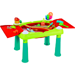 Masuta activitati creative copii, Keter Creative Fun Table, plastic, 79x56x50cm, verde deschis/mov , Keter