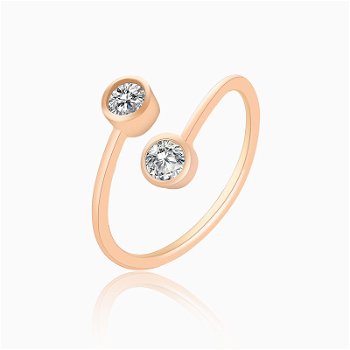 Inel reglabil pentru femei, cu forme rotunde, inel elegant ?i simplu, bijuterie pentru cadou, Neer