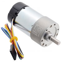 Pololu motor electric metalic, 10:1, 37Dx65L, 12V, pinion elicoidal