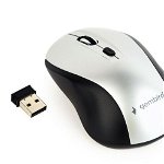 Mouse Gembird (MUSW-4B-02-BS), Optic, USB, Wireless, 1600 DPI, 4 butoane, Alb-Negru, Gembird