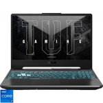 Laptop ASUS Gaming 15.6'' TUF F15 FX506HE, FHD 144Hz, Procesor Intel® Core™ i7-11800H (24M Cache, up to 4.60 GHz), 16GB DDR4, 512GB SSD, GeForce RTX 3050 Ti 4GB, No OS, Graphite Black