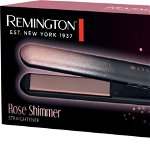 Placa de indreptat parul Remington S5305,Fara ionizare,ceramică,cu control al temperaturii, 230°C, Roz, Remington