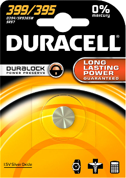 Baterie cu Oxid de Argint Duracell 395/399 AG7 SR927SW SR57 1.55V 1 bucata, Duracell