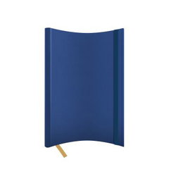 Agenda nedatata A5 Castelli, coperta flexibila  bleumarin, elastic bleumarin, dictando ivory, Litera
