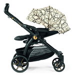 Carucior 3 in 1 Peg Perego Book, Primoviaggio SL, 0 - 22 kg, Graphic Gold, Negru / Bej, Peg Perego