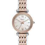 Ceasuri Femei Fossil Mini Carlie - ES4649 Rose GoldSilver, Fossil