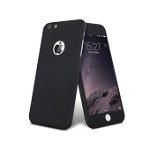 Husa Apple iPhone 6/6S, FullBody Elegance Luxury iPaky Black , acoperire completa 360 grade cu folie de sticla gratis, iPaky