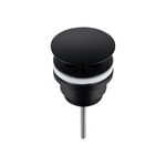 Ventil lavoar, Balneo, Click-Clack D, negru universal alama diametru G1 1/4 Universal pentru majoritatea chiuvetelor, 100% inoxidabil, cu garnituri din silicon