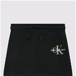 Calvin Klein Jeans Fustă Monogram Off Placed IG0IG01313 Negru Regular Fit