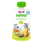 Piure Bio din para, banane si kiwi HiPPiS, +12 luni, 100 g, Hipp