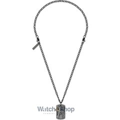 Colier barbatesc Police PEAGI2214501, otel inoxidabil, gri, 50cm