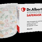 Masca de protectie de unica folosintan cu 3 straturi pentru copii Dr Albert, Dr. Albert