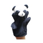 Marioneta de mana model animalut, 23.5 cm Negru