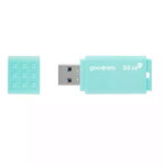 Memorie USB 3.0, 32 GB, Goodram UME3 Care, cu capac, albastra