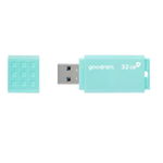 Memorie USB 3.0, 32 GB, Goodram UME3 Care, cu capac, albastra