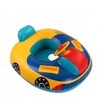 Colac gonflabil pentru copii , forma de masina cu volan si manere,80 x, 
